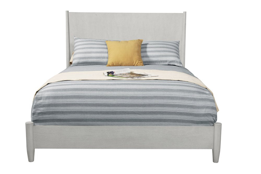 Gray Solid Wood California King Bed Frame HomeRoots