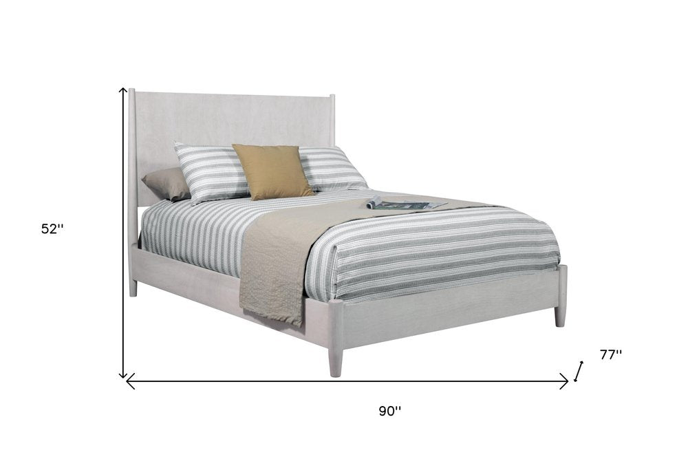 Gray Solid Wood California King Bed Frame HomeRoots