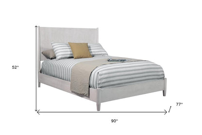 Gray Solid Wood California King Bed Frame HomeRoots