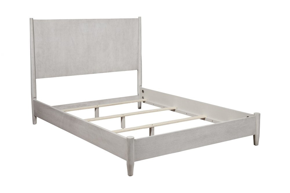 Gray Solid Wood King Bed Frame HomeRoots