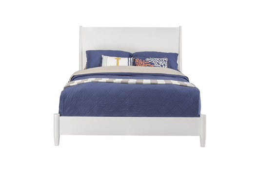 White Solid Wood California King Bed Frame HomeRoots