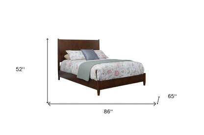 Brown Solid Wood Queen Bed Frame HomeRoots