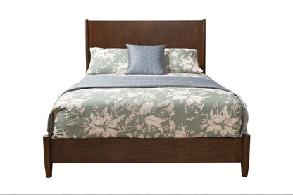 Brown Solid Wood Queen Bed Frame HomeRoots