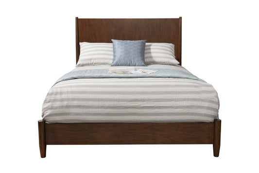 Brown Solid Wood Queen Bed Frame HomeRoots