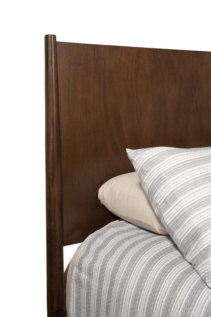 Brown Solid Wood Queen Bed Frame HomeRoots