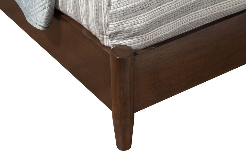 Brown Solid Wood Queen Bed Frame HomeRoots
