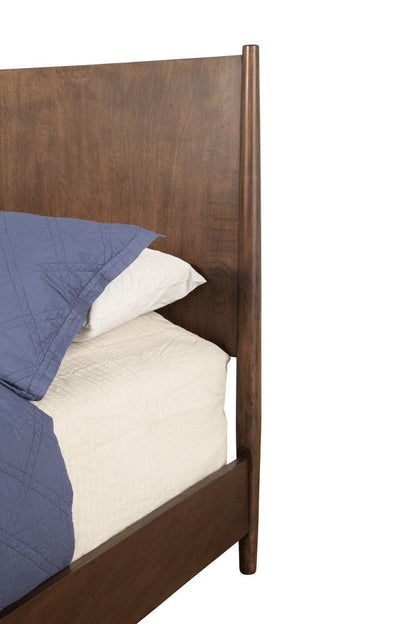 Brown Solid Wood Queen Bed Frame HomeRoots