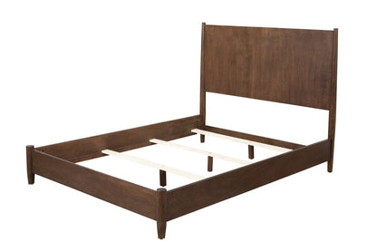 Brown Solid Wood Queen Bed Frame HomeRoots