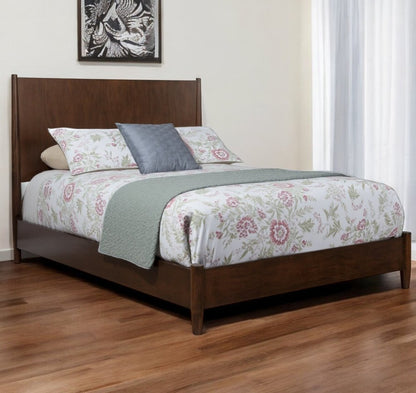 Brown Solid Wood California King Bed Frame HomeRoots