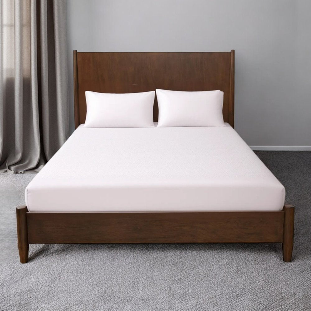 Walnut Solid Wood King Bed Frame HomeRoots
