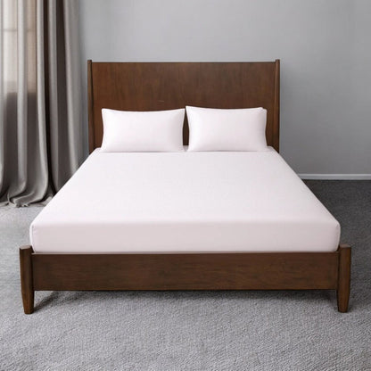 Walnut Solid Wood King Bed Frame HomeRoots
