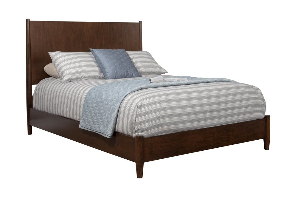 Walnut Solid Wood King Bed Frame HomeRoots