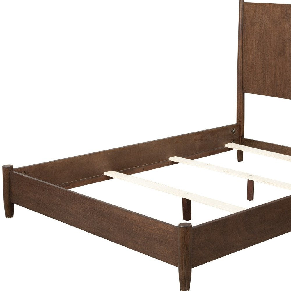Walnut Solid Wood King Bed Frame HomeRoots