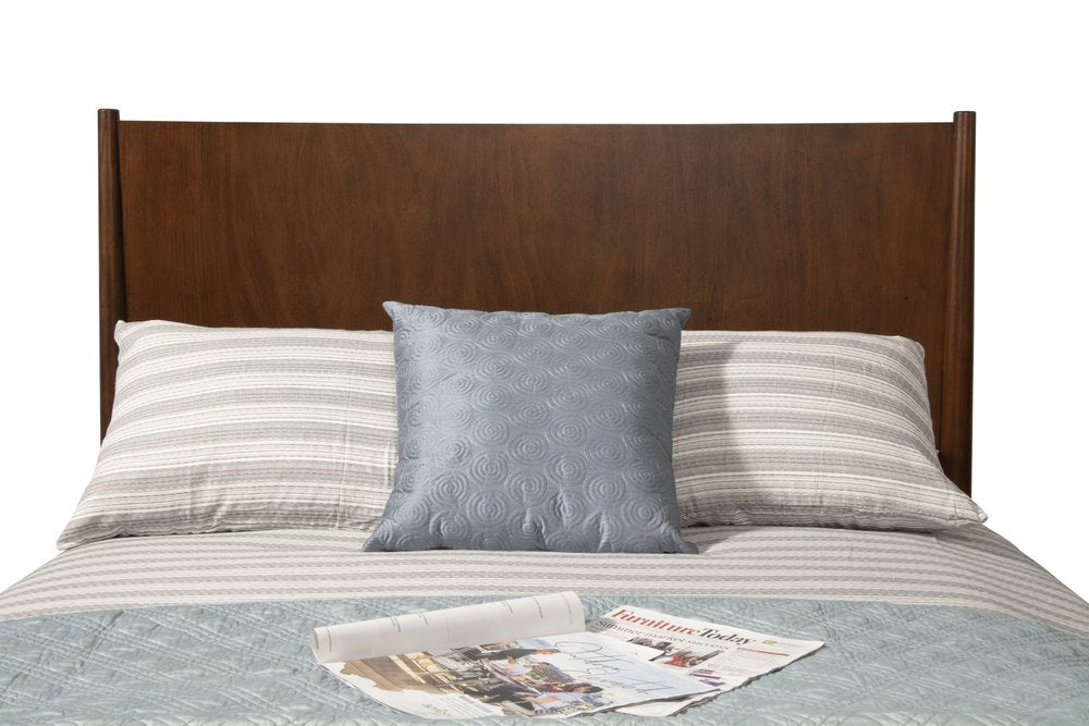 Walnut Solid Wood King Bed Frame HomeRoots