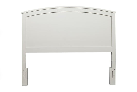 White Solid Wood King Bed Frame