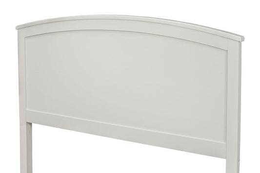 White Solid Wood King Bed Frame