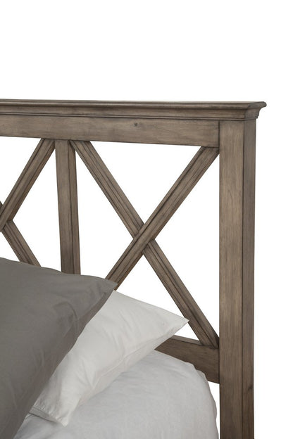 Brown Cross Back Solid Wood Full Bed Frame HomeRoots