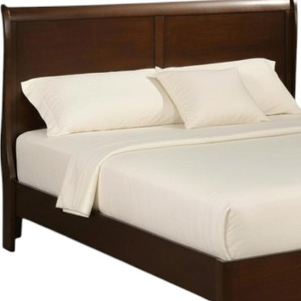 Brown Wood California King Bed Frame HomeRoots