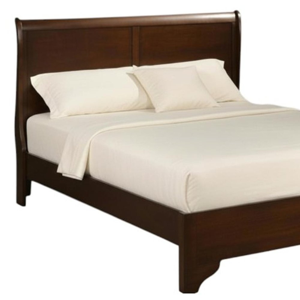 Brown Wood California King Bed Frame HomeRoots