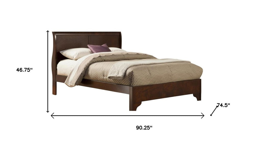 Brown Wood California King Bed Frame HomeRoots