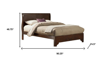 Brown Wood California King Bed Frame HomeRoots