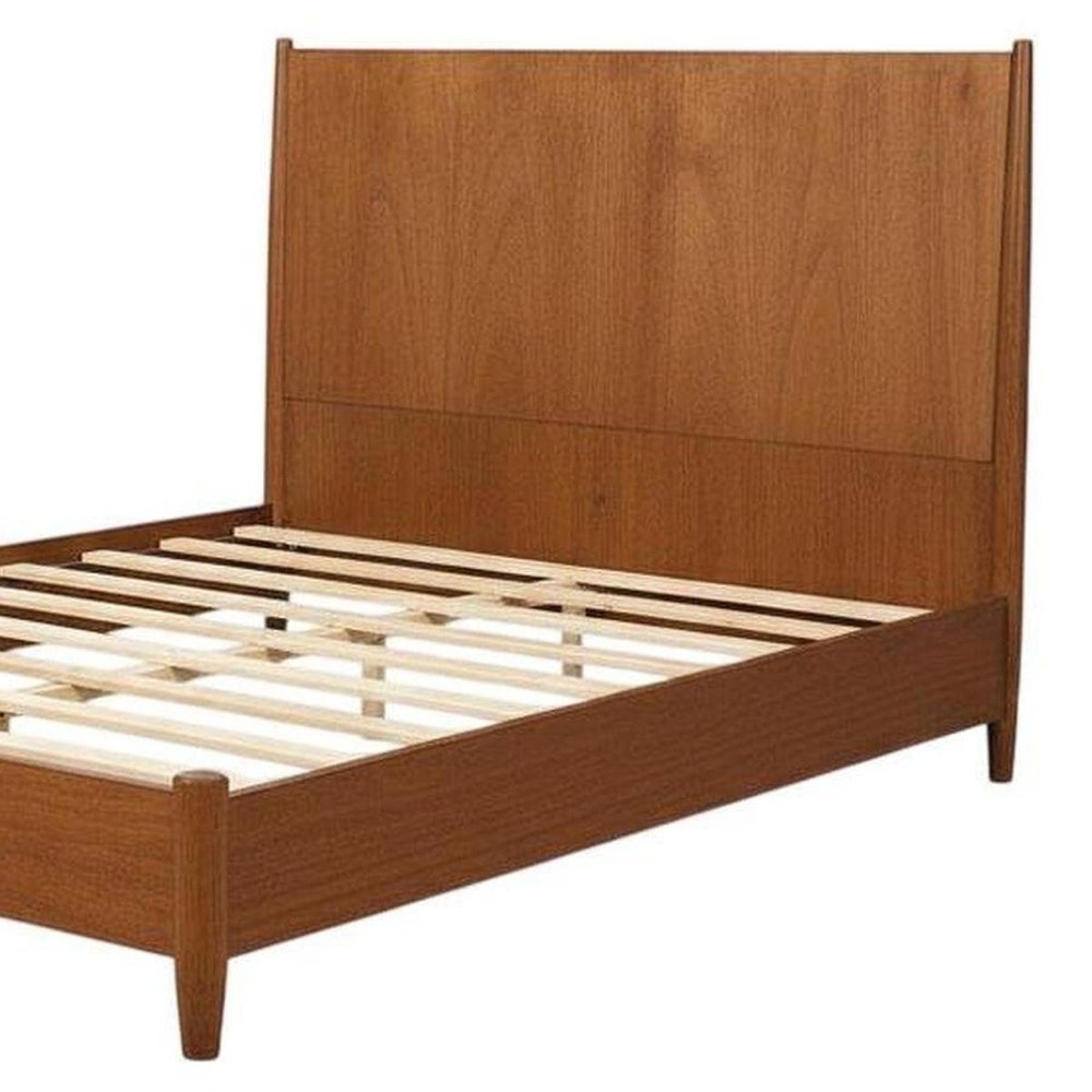 Brown Solid Wood Full Bed Frame HomeRoots