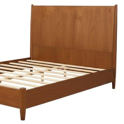 Brown Solid Wood Full Bed Frame HomeRoots