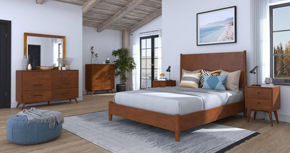 Brown Solid Wood Full Bed Frame HomeRoots