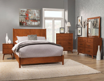 Brown Solid Wood Full Bed Frame HomeRoots