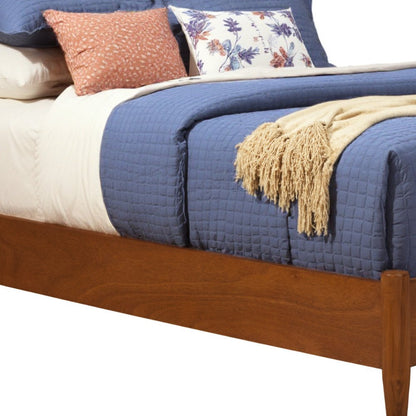 Brown Solid Wood Full Bed Frame HomeRoots