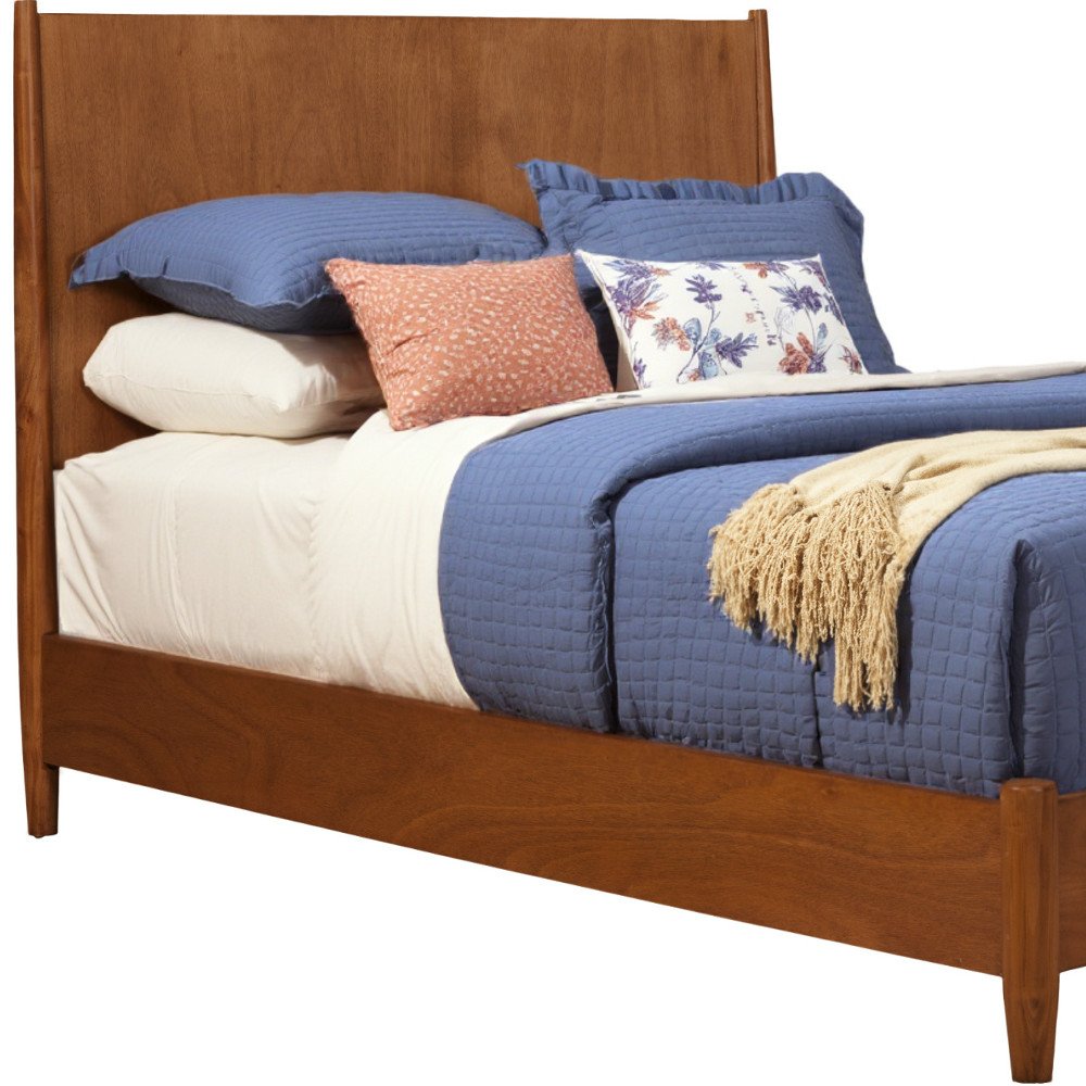Brown Solid Wood Full Bed Frame HomeRoots