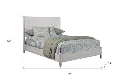 Gray Solid Wood Full Bed Frame HomeRoots