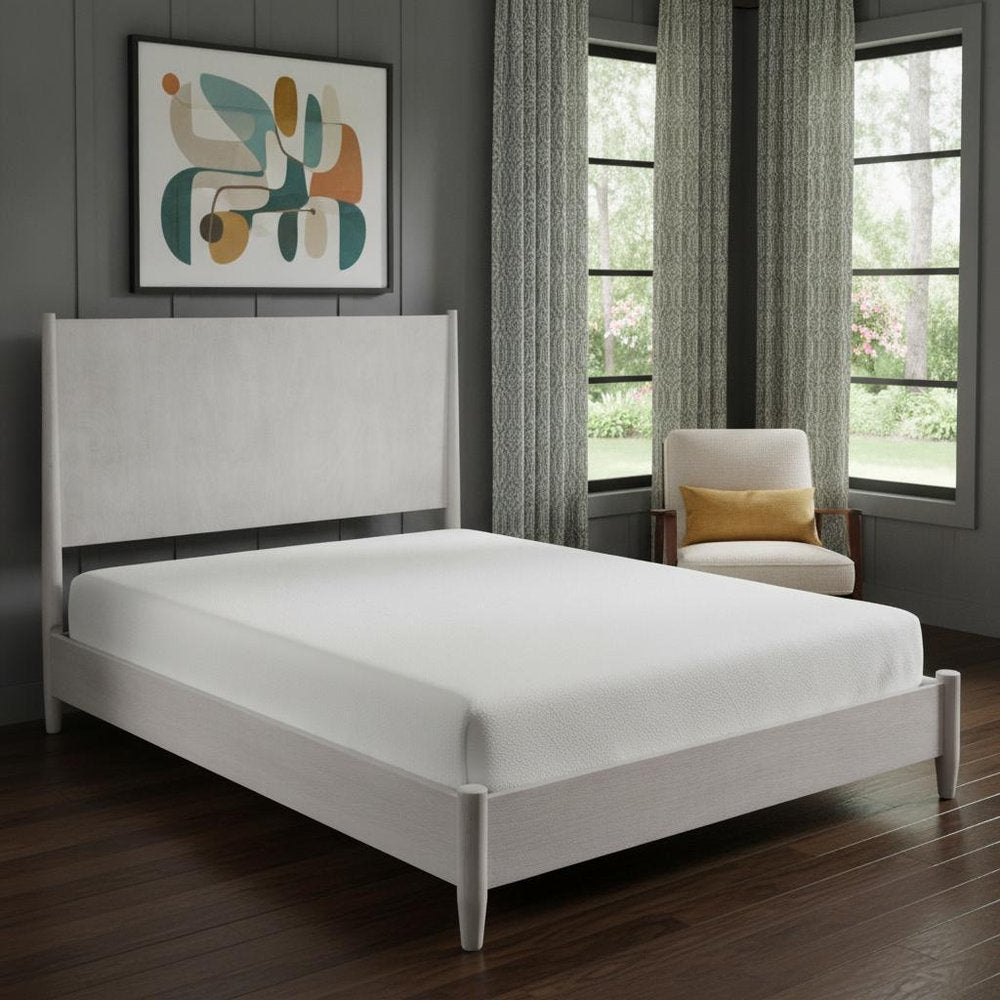 Gray Solid Wood Full Bed Frame HomeRoots