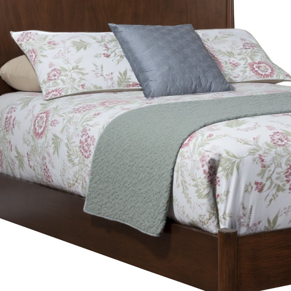 Brown Solid Wood Full Bed Frame HomeRoots