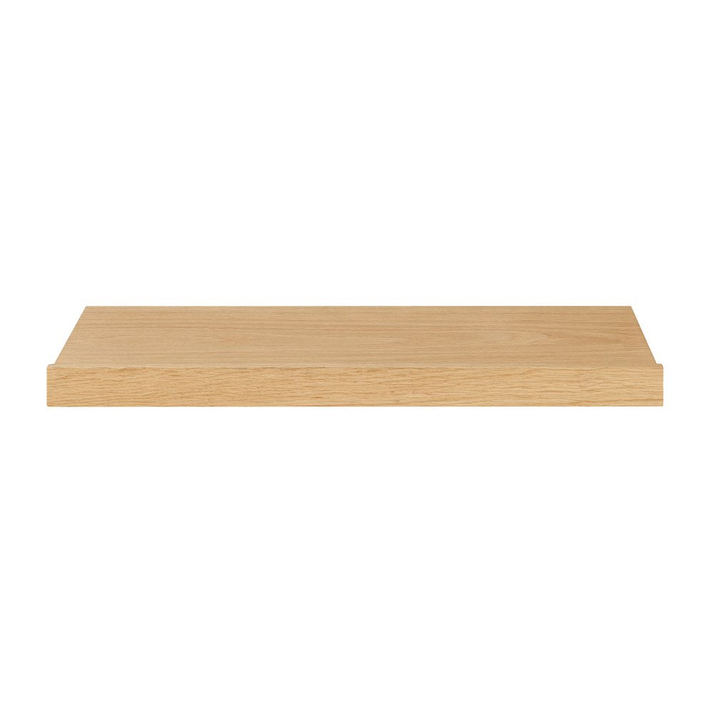 23" Oak Wood Wall Mounted Floating Shelf HomeRoots
