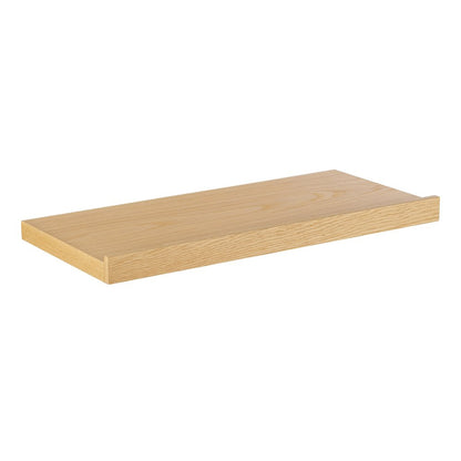23" Oak Wood Wall Mounted Floating Shelf HomeRoots