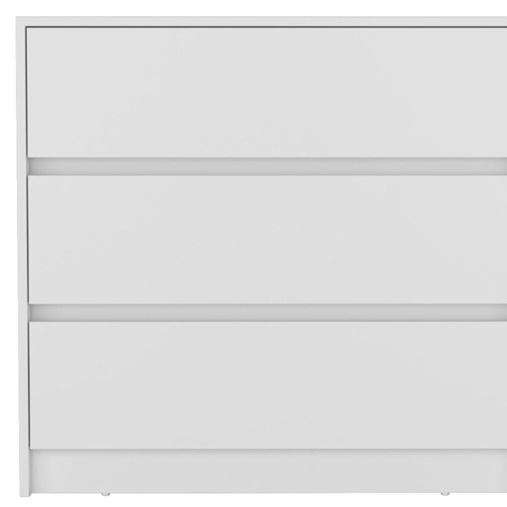33" White Three Drawer Dresser HomeRoots