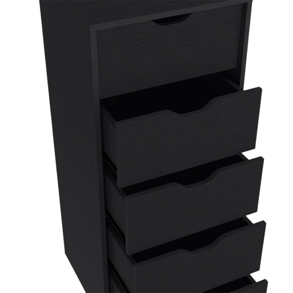 18" White Five Drawer Standard Chest HomeRoots