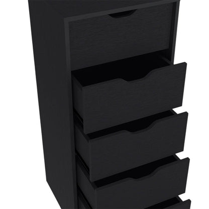18" White Five Drawer Standard Chest HomeRoots