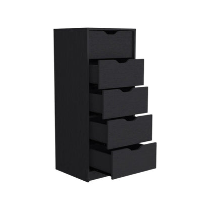 18" White Five Drawer Standard Chest HomeRoots