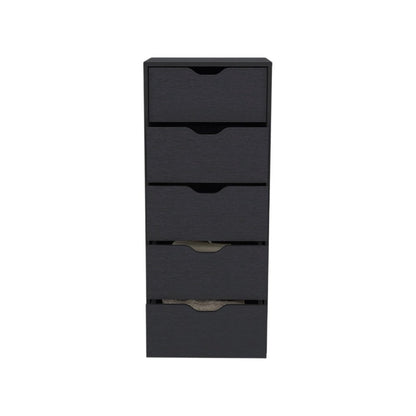 18" White Five Drawer Standard Chest HomeRoots