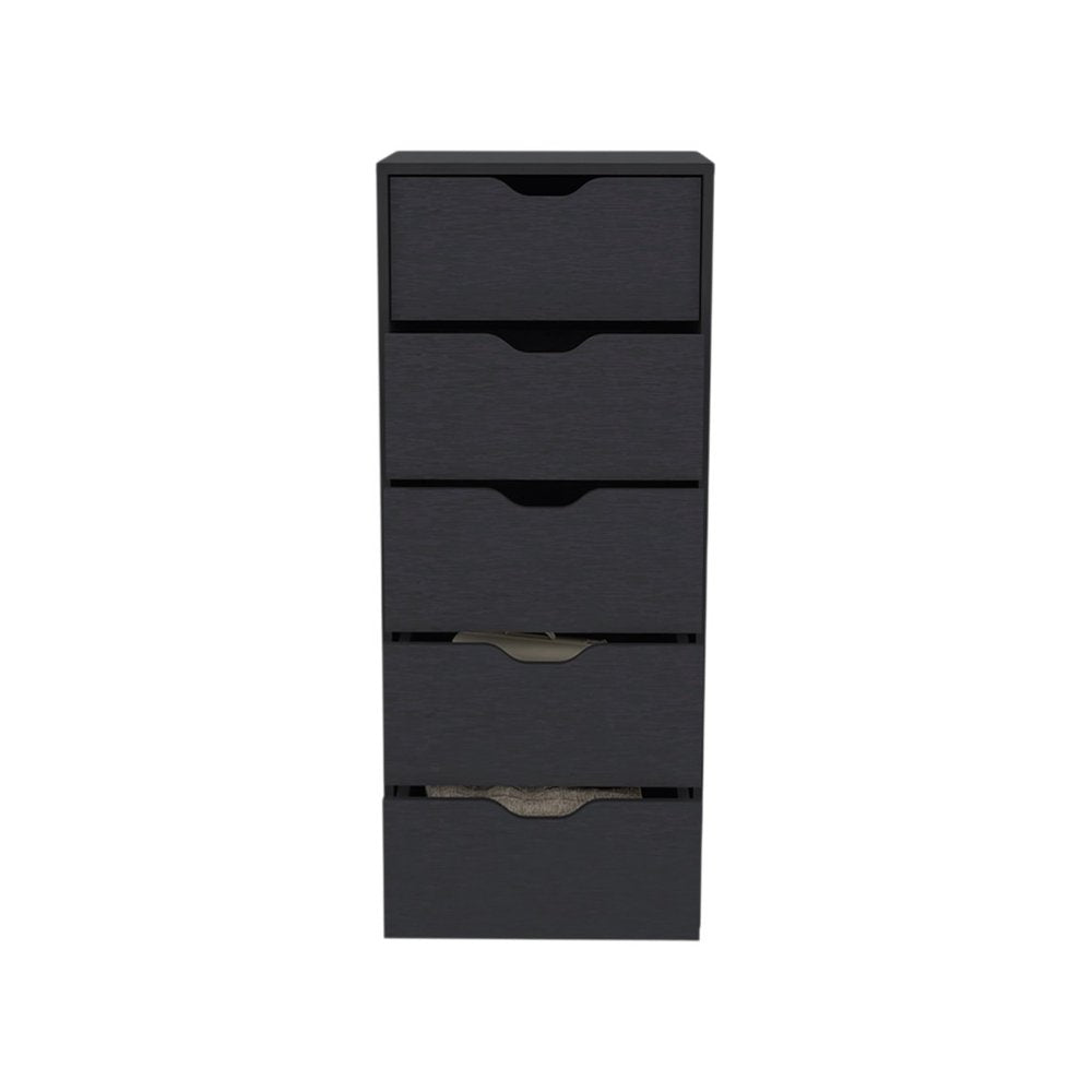 18" White Five Drawer Standard Chest HomeRoots