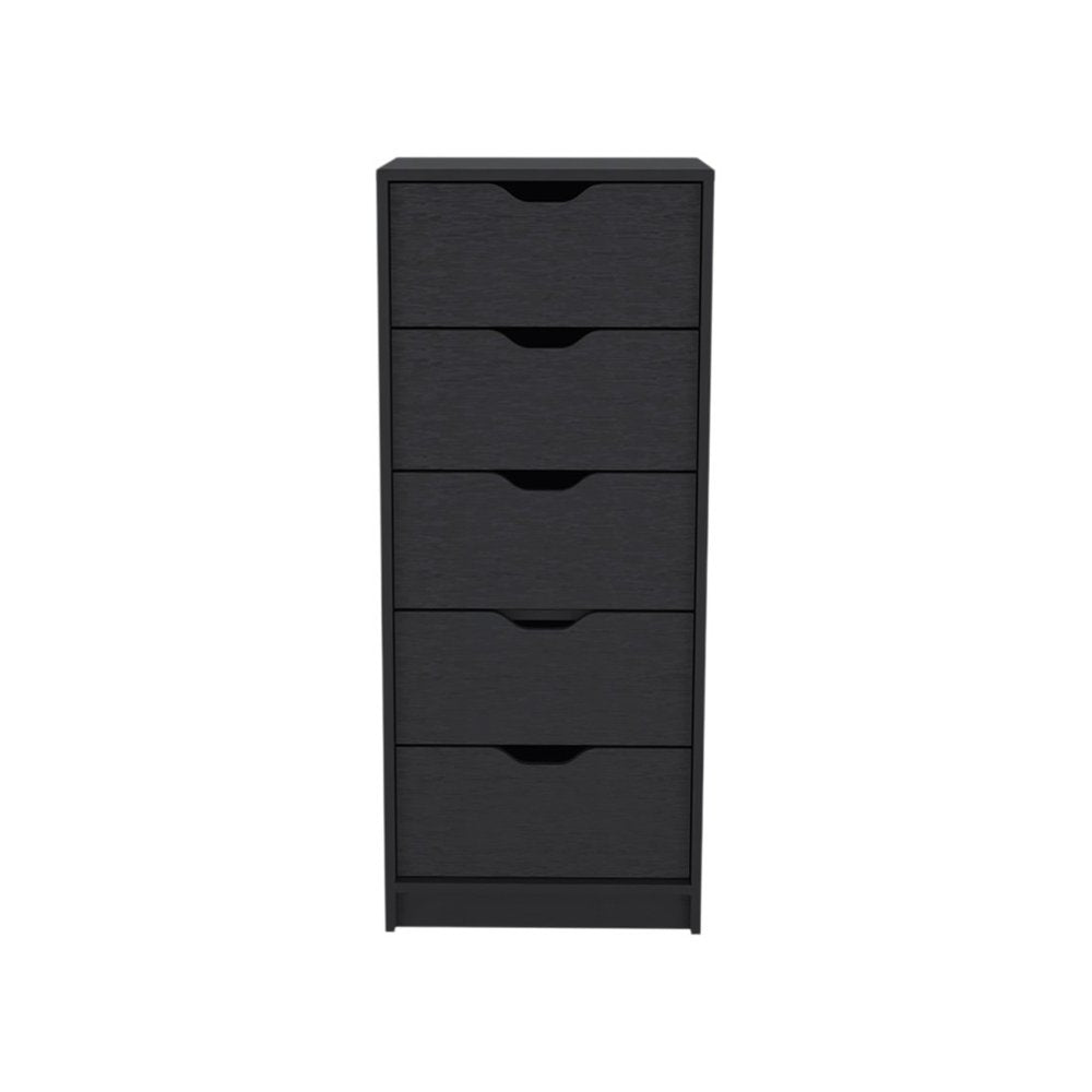 18" White Five Drawer Standard Chest HomeRoots