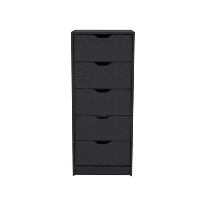 18" White Five Drawer Standard Chest HomeRoots