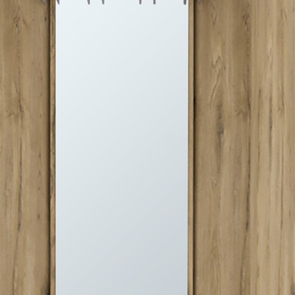 18" Natural Wood Corner Bar Cabinet HomeRoots