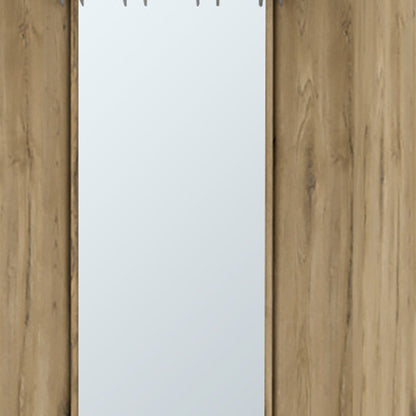 18" Natural Wood Corner Bar Cabinet HomeRoots