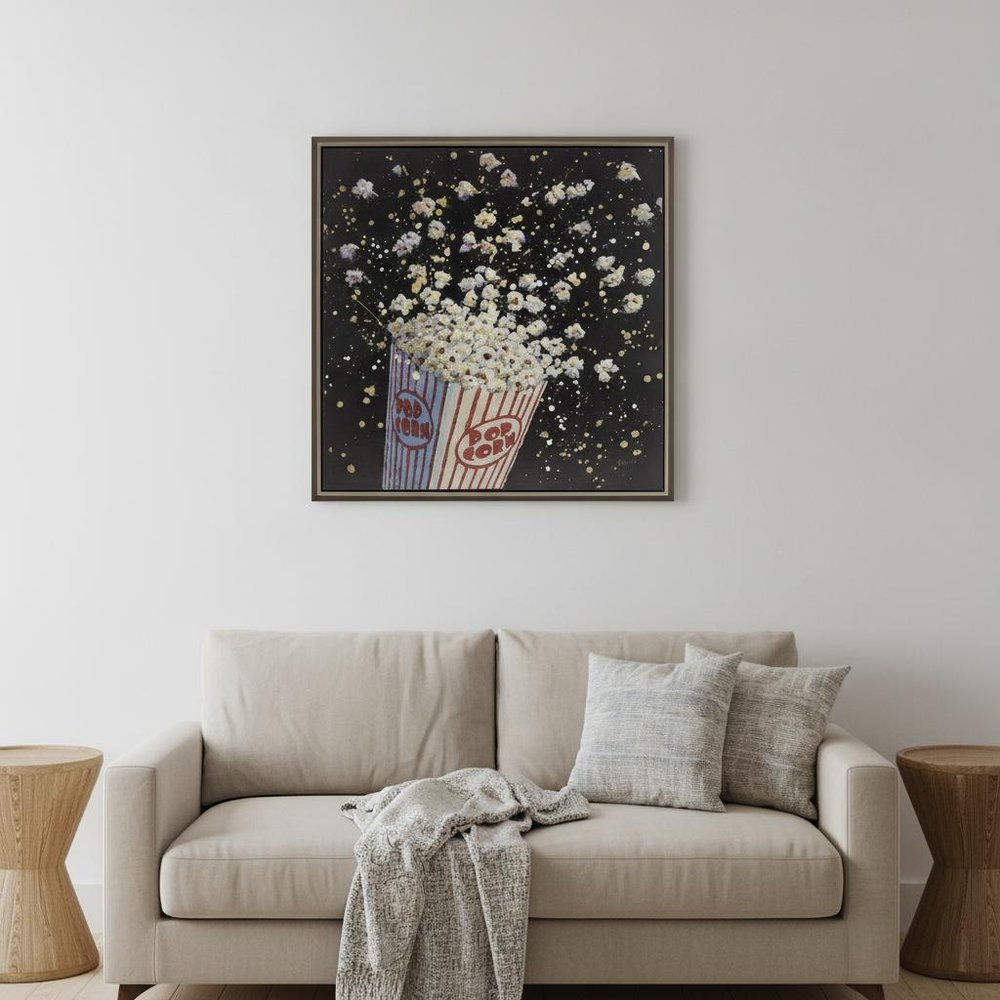 Cinema Pop Silver Floater Frame Print Wall Art HomeRoots