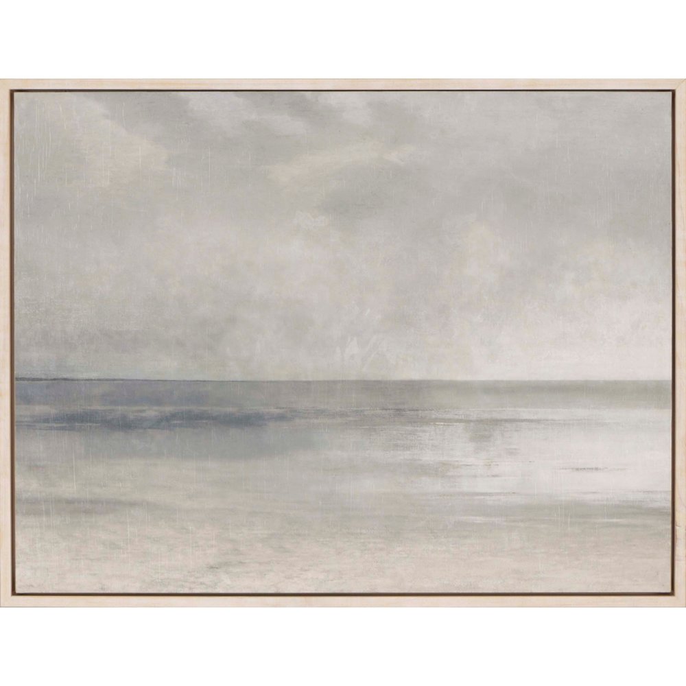 Pastel Seascape II White Floater Frame Print Wall Art HomeRoots