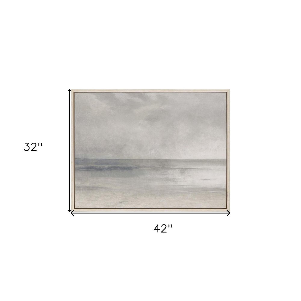 Pastel Seascape II White Floater Frame Print Wall Art HomeRoots