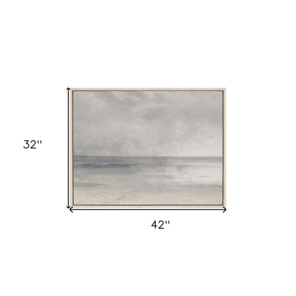 Pastel Seascape II White Floater Frame Print Wall Art HomeRoots